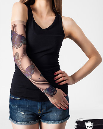 Rękawek z tatuażem Blue Butterflies (unisex), dirrtytown clothing