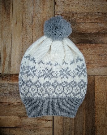 Czapka unisex- organiczna wełna merino 100%., Pranga organic
