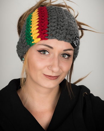 Opaska DreadLove  Rasta Easy-on 07 - CIEMNA SZARA, LaCzapaKabra