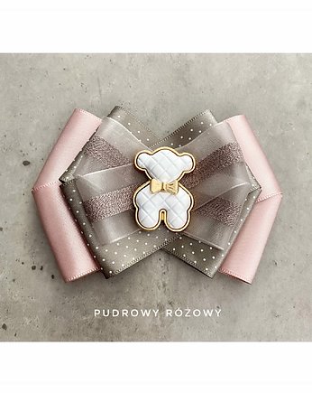 Brosza z MISIEM Nowość, Pudrowy Różowy