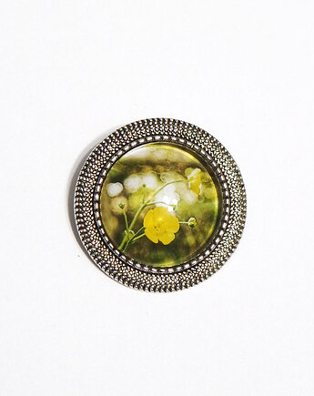 Broszka yenoo - Żółty kwiat, yenoo
