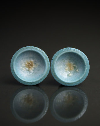 JEMIOŁA 12mm/stal chirurgiczna/kolczyki ceramiczne UNIKAT, Magda Łysiak