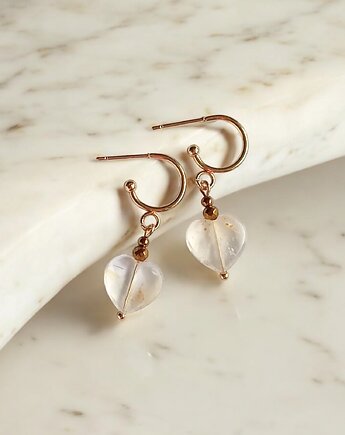 Kolczyki serduszka CYTRYN : wyjątkowy prezent, kaktusia