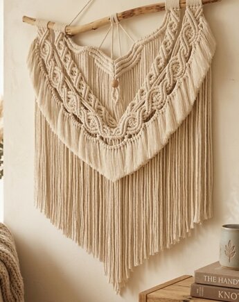 Makrama na ścianę BIANCA, design and play