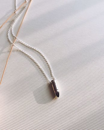 Eyes On Target - mini bullet necklace (silver 2), ZAMIŁOWANIA - Wyjątkowy prezent