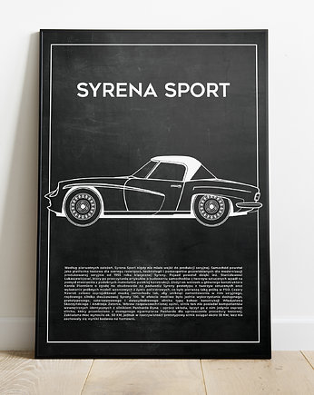 Plakat Polska Motoryzacja - FSO Syrena Sport, 