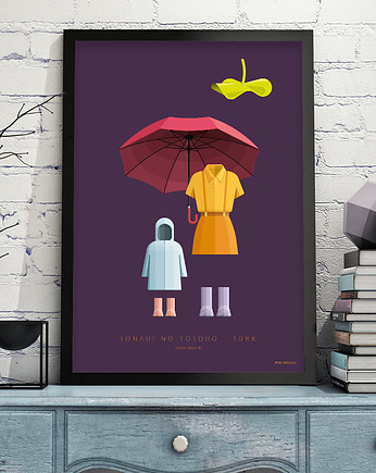 Mój sąsiad Totoro - plakat 50x70 cm, minimalmill