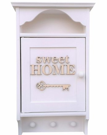 Białą Szafka na klucze - Sweet Home-nr13, Prowansalska Manufaktura