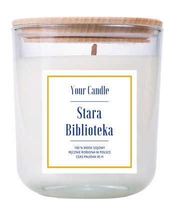 ŚWIECA SOJOWA STARA BIBLIOTEKA 210 ml - YOUR CANDLE, Your Candle