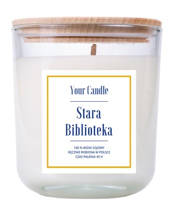 ŚWIECA SOJOWA STARA BIBLIOTEKA 210 ml - YOUR CANDLE, Your Candle