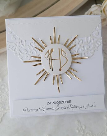 Zaproszenie komunijne dla chłopca i dziewczynki, Osobiste Prezenty