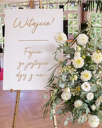 Tablica powitalna fajnie, że jesteście, JJ Studio