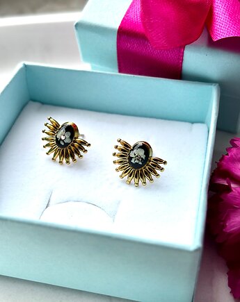 Kolczyki rozbłysk słońca, Frant Art Jewellery