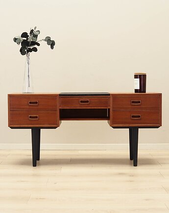 Toaletka tekowa, duński design, lata 70, produkcja: Dania, Przetwory design