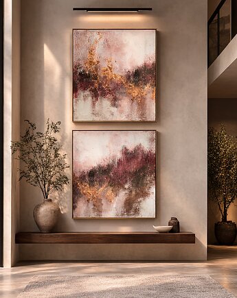 Obraz na antresolę, abstrakcja XXL, ręcznie malowany obraz 240x120 cm, Diana Abstract Art