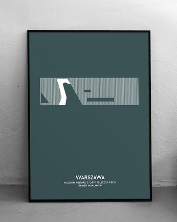 Muzeum Historii Żydów - plakat 50x70 cm, Rafal Stefanowski
