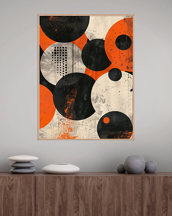 Geometria natury - Plakat, druk - Minimalizm, Boho, Loft #92, Black Sapphire Art