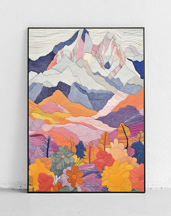 Plakat Kwiaty u stóp gór, Harvest Maison