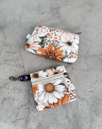 Welurowe etui na słuchawki ochra, sacky bag