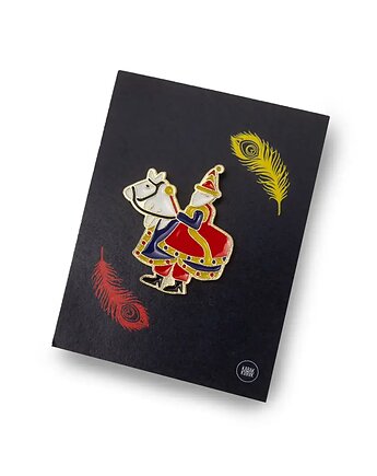 Lajkonik Pin ręcznie malowany Kabak, KABAK
