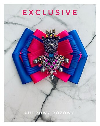 Limited Edition 1 sztuka Brosza z Niedźwiedziem, Pudrowy Różowy