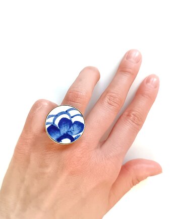 Pierścionek Włocławek, biżuteria z talerzy