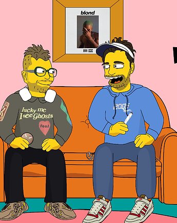 Plakat The Simpsons portret  + WYDRUK A3, landart