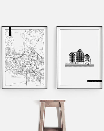 Zestaw 2 plakatów - Plakat Polska - Bydgoszcz, Peszkowski Graphic