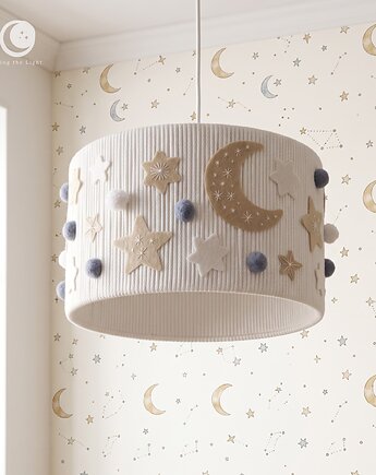 Lampa sufitowa NOC   Abażur handmade do pokoju dziecka, Bring the Light