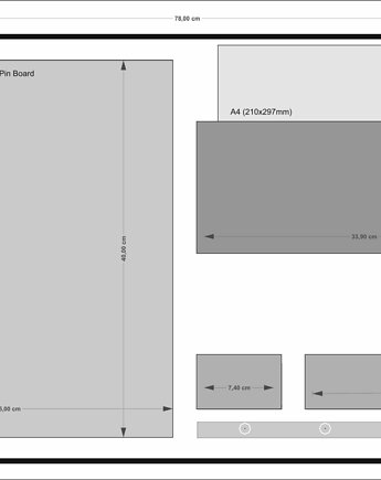 Organizer ścienny 78x45 cm - oferta spacjalna, Silva Drewniane Dekoracje