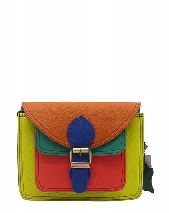 Torebka listonoszka oryginalna skórzana kolorowa elegancka pasek eko OLIVKA, Olivka Warsaw