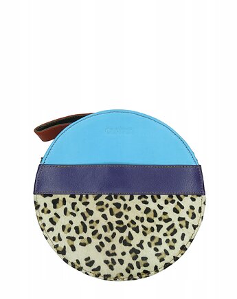 Torebka listonoszka skórzana okrągła skóra naturalna elegancka eko OLIVKA, Olivka Warsaw