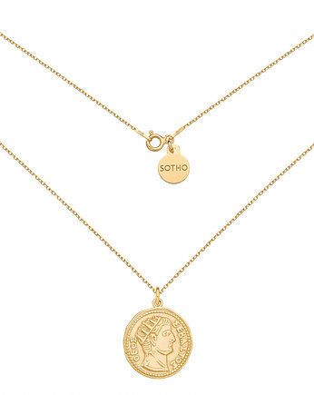 Złoty medalion z dużą monetą, SOTHO