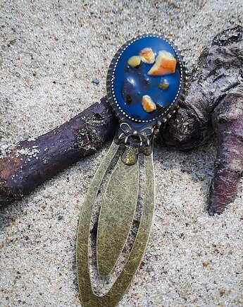 Zakładka z bursztynem, Figa handmade accessories