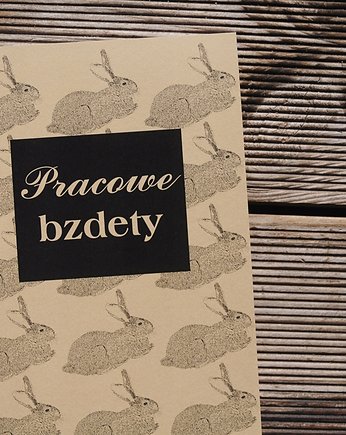Pracowe bzdety, notatnik z królikami, Sowia Aleja