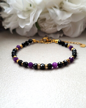 Szczęście- Elegancka bransoletka z Turmalinem, Seylla pracownia