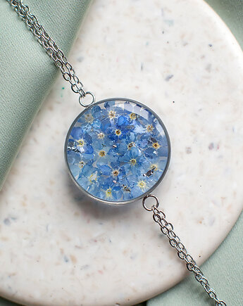 Bransoletka z niezapominajkami, nature gift