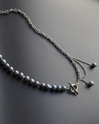 Naszyjnik z czarną perłą "Modern pearl", Unique