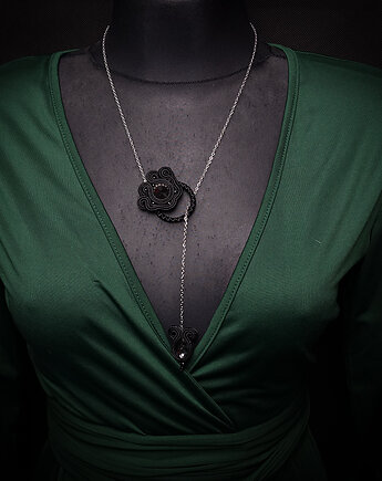 Sutaszowy minimal- wisior soutache, Mró Soutache