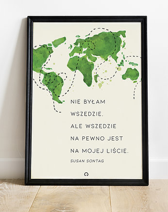 Plakat z cytatem: Nie byłam wszędzie (PL), Moje Metro