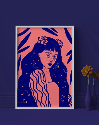 Plakat Kompozycja roślinna, Natka Wieczorek ilustracje