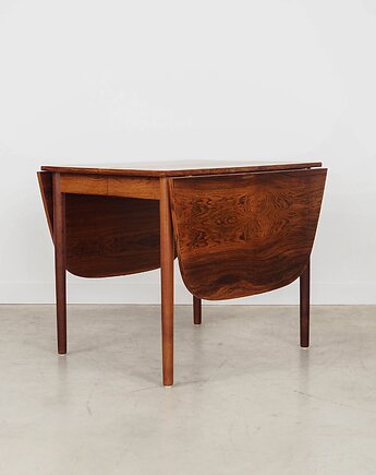 Stół palisandrowy, duński design, lata 70, produkcja: Dania, Przetwory design