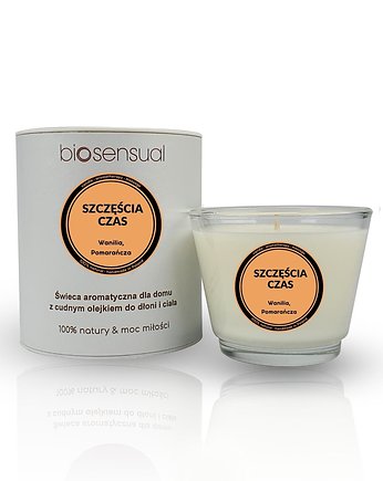 Świeca do masażu i aromaterapii SZCZĘŚCIA CZAS 80g, Biosensual