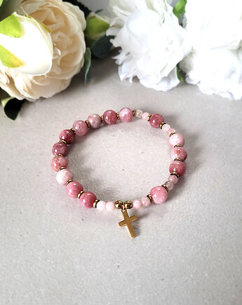 RÓŻANIEC na rękę z kamieni naturalnych, Seylla pracownia