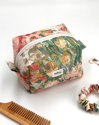 Kosmetyczka kostka Kwiecista łąka, wu handmade