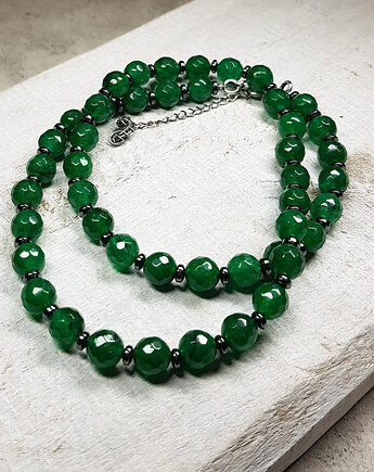 Korale jadeit zielony kors11, JanArt