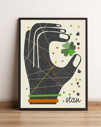 Plakat koniczynka   30x40, polkastudio
