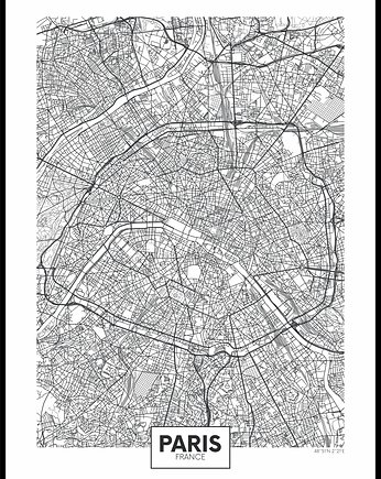 Plakat "Plan Paryża", Fotobloki and decor