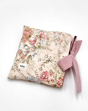 Otulacz na książkę Kwiatuszki, wu handmade