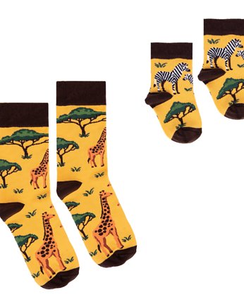 Zestaw 2 par skarpetek dla Mamy i Niemowlaka, FAVES. Socks&Friends